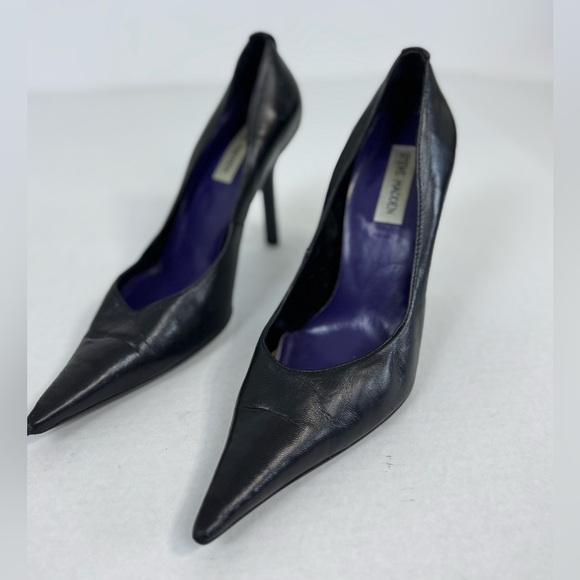 Steve Madden Shoes - Black Leather Women's Heels